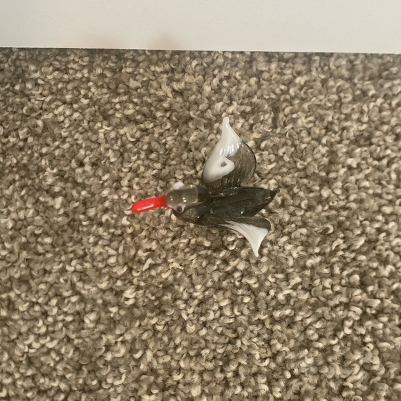 Vintage Blown Glass Mini Swan Bird‎ - Picture 7 of 11